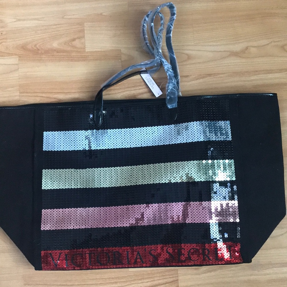 Victoria Secret tote with sequins